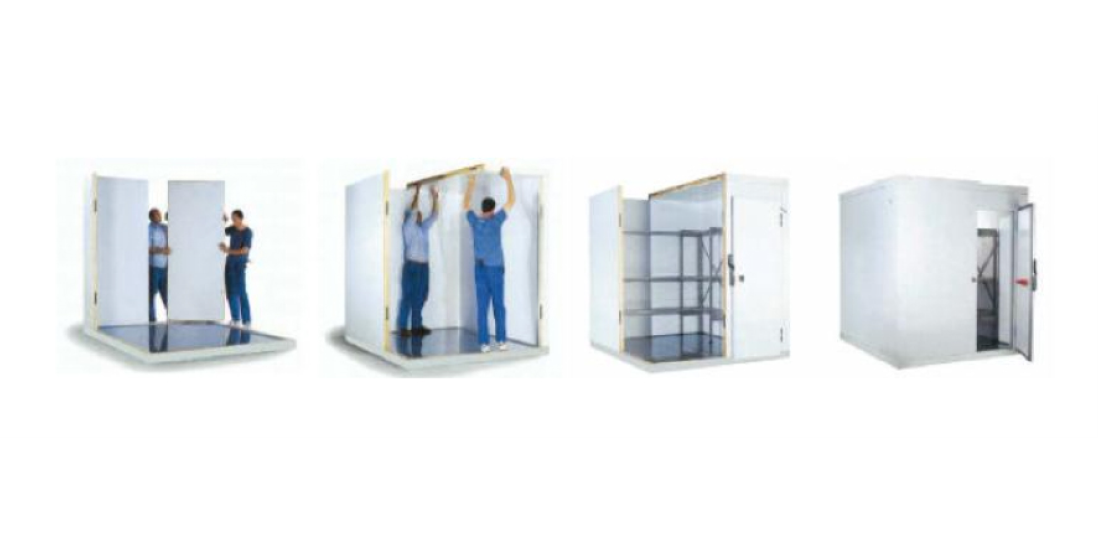 Watch how easily a cold room is assembled and derigged in the video below